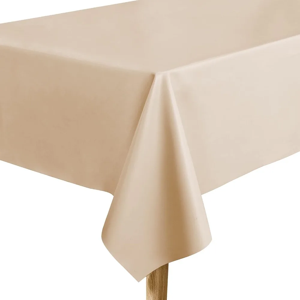

Waterproof Soft Leather Rectangle Tablecloth for Outdoor and Indoor Use