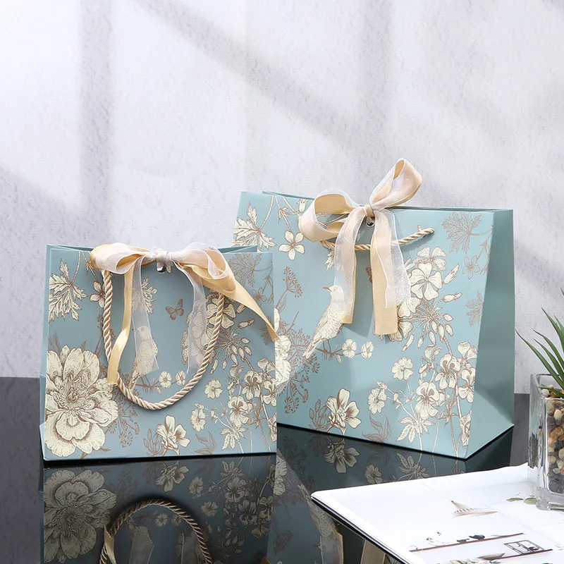 30 sacchetti regalo per la festa della mamma, sacchetti per confezioni regalo, sacchetti di carta floreale, sacchetti di stoffa, sacchetti di carta per compleanno, sacchetti regalo premium con nastro