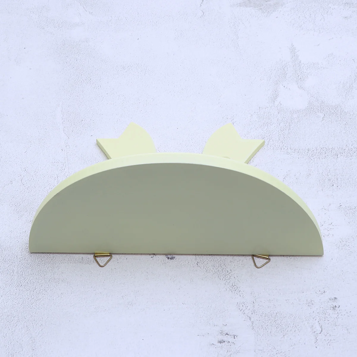 Butterfly Storage Rack White Bookshelf Semicircle Holder Buttery Wall Bracket Bamboo Child