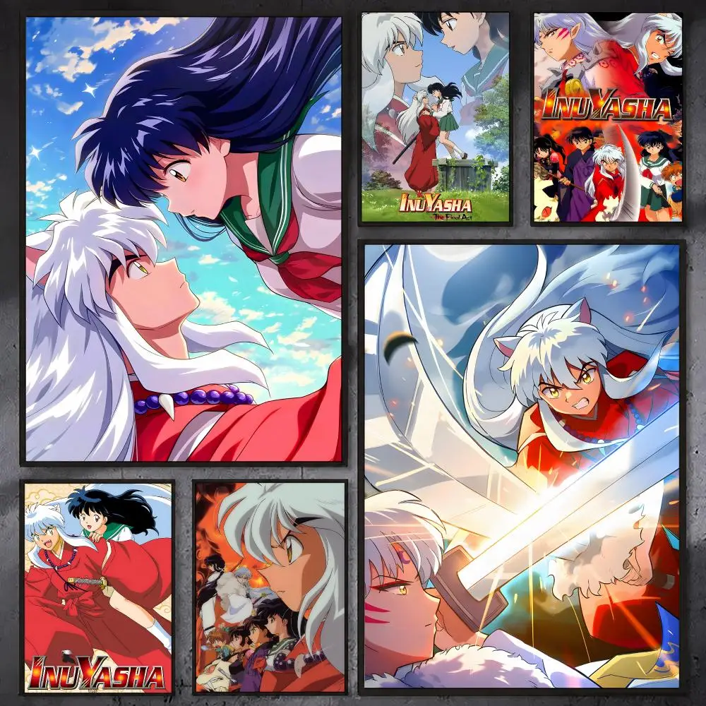 Anime I-Inuyasha Poster HD Quality Wall Art Retro Posters For Home Room Wall Decor Kawaii Room Decor