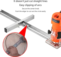 Woodworking Trimming Machine Bracket Slotting Machine Flip Bottom Plate Edge Trimmer Guide Positioning Accessories Joinery Tools
