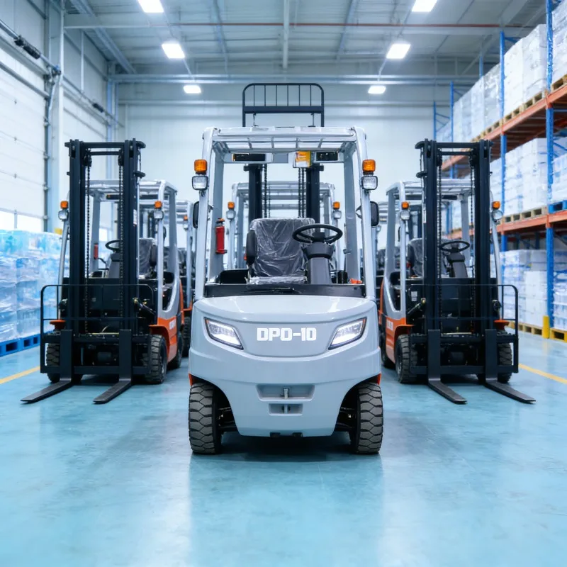 Electric Forklift 2.5 Ton High Lift Height For Logistics Distribution Center To Optimize High Shelf Storage Space Utilization