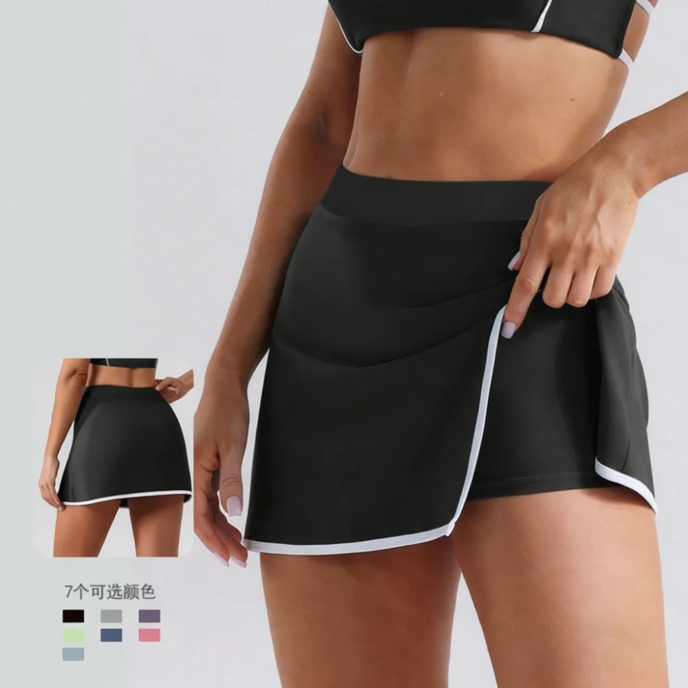 Womens Yoga Skirts Athletic Fitness Skorts Running Training Exercise Gym Skirt With Built In Inner Shorts Breathable