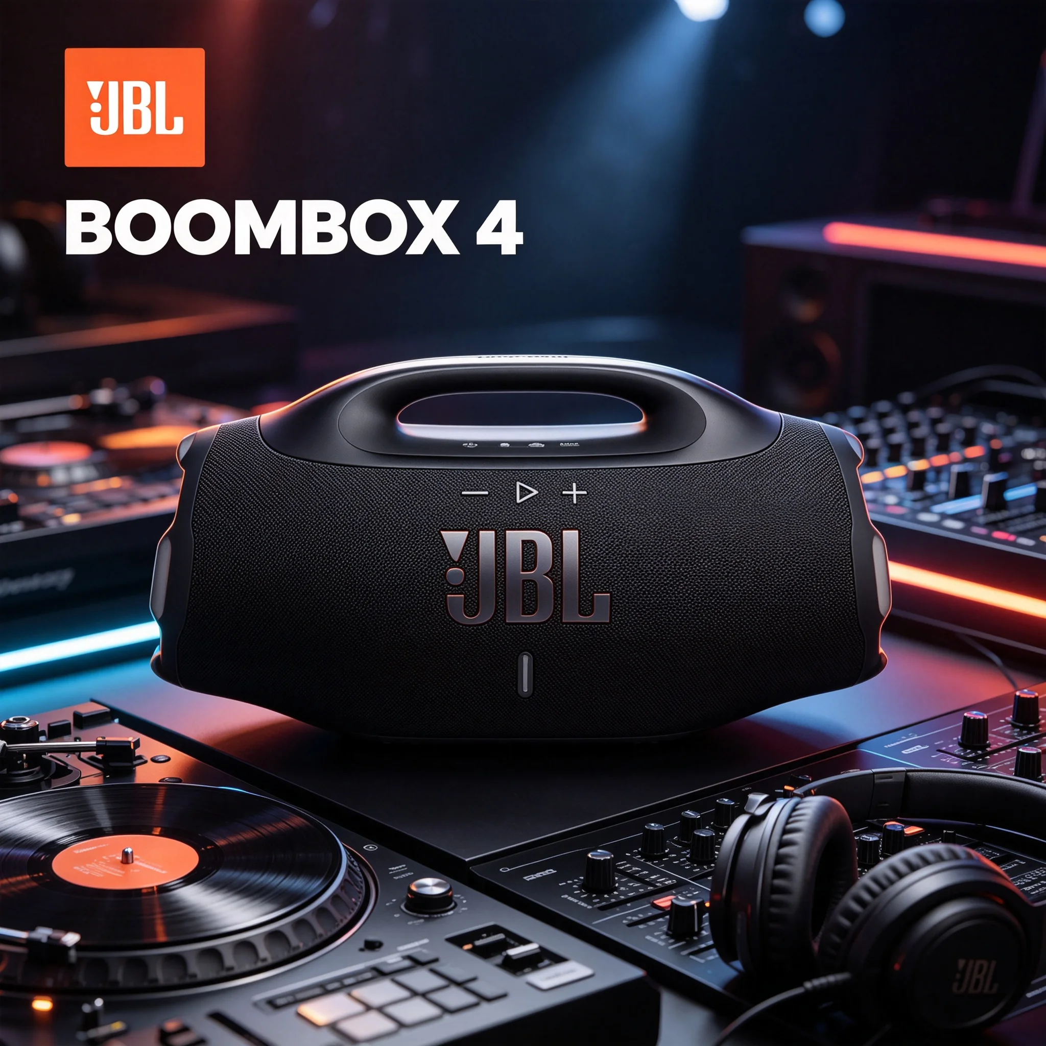 JBL Boombox 4 Wireless Bluetooth Speaker Auracast Multi‑Speaker Link IP68 Dustproof Beach Travel Party Sound Box
