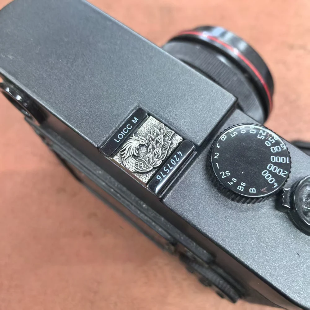 Handmade Metal Shutter Button Hot Shoe Cover Retro for Fuji XT4 XT5 XT50 XE4 XT30 Nikon Leica Q3 M11 Panasonic S9 Camera Phoenix