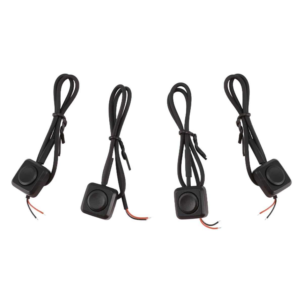 CMCN 4 Pcs Momentary Switch Momentary Push Button ON Off Switch 12V 24V Surface Mount Mini Button Switch