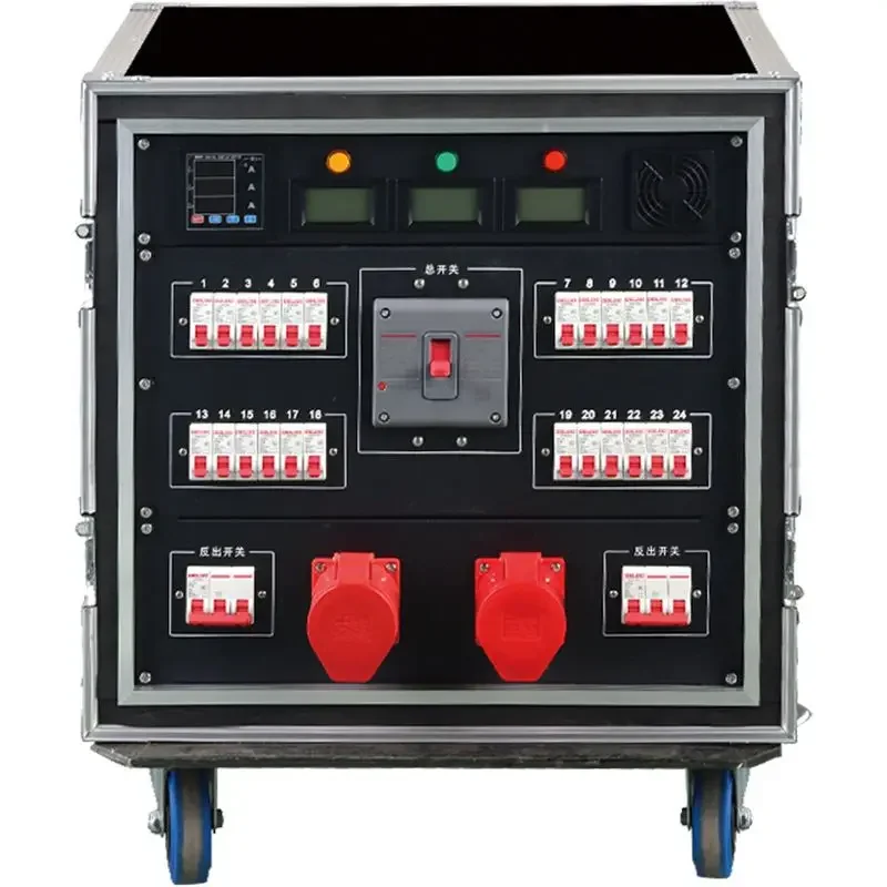 Engineering 24-way power supply through box, stage lighting 12-way power box performance LED screen audio distribution box ca