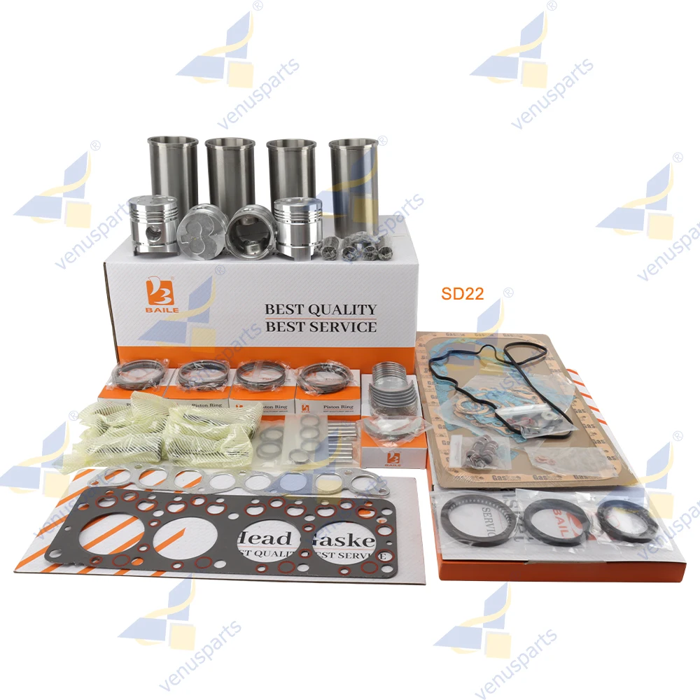 

SD22 Overhaul Rebuild Kit For Nissan Piston Rings Cylinder Liner Full Gasket Set Engine Parts