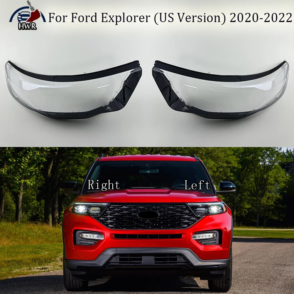 

Headlamp Cover Transparent Headlight Lens Plexiglass Replace Original Lampshade For Ford Explorer (US Version) 2020 2021 2022