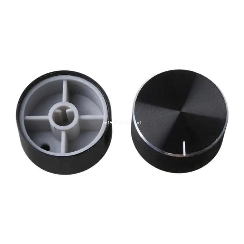 2Pcs 25x13mm D Rotary Potentiometer Knob Volume Control For Speaker