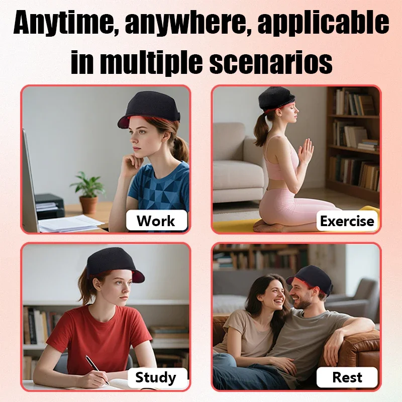 

HLKGO 96 Diodes Laser Hair Growth Cap Clinical Grade Red Light Device for Thicker Fuller Hair Results