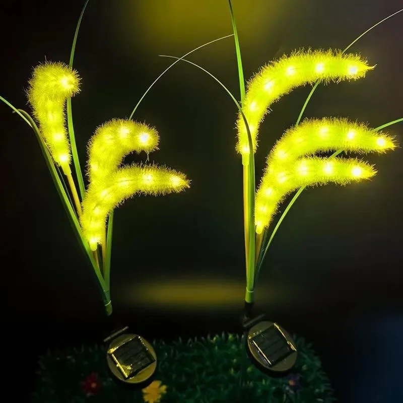 LED Reed Solar Light Outdoor Waterproof Courtyard Lawn Light Park Landscape Light Decorative Light Solar Dogtail Grass Light
