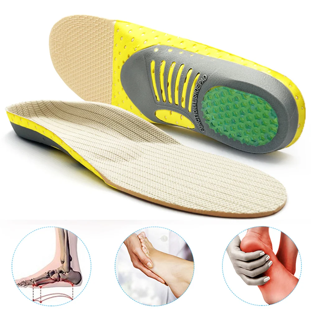 

Orthopedic Sports Insoles For Women Men Orthotics Flat Foot Health Shoe Pads For Plantar Fasciitis Arch Support Running Insoles