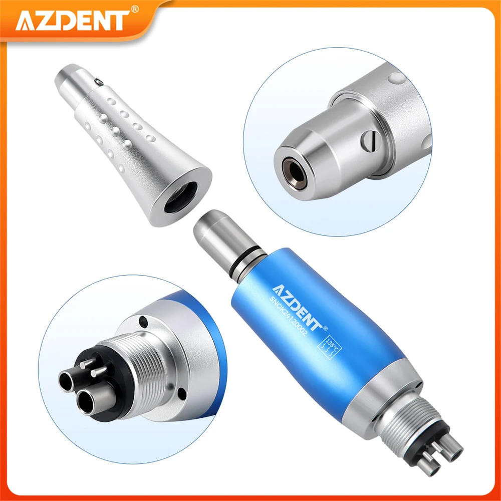 

AZDENT Dental Hygiene Prophy Handpiece Air Motor 4 Holes with 4:1 Nose Cone 360° Swivel Rotation Dentistry Tool