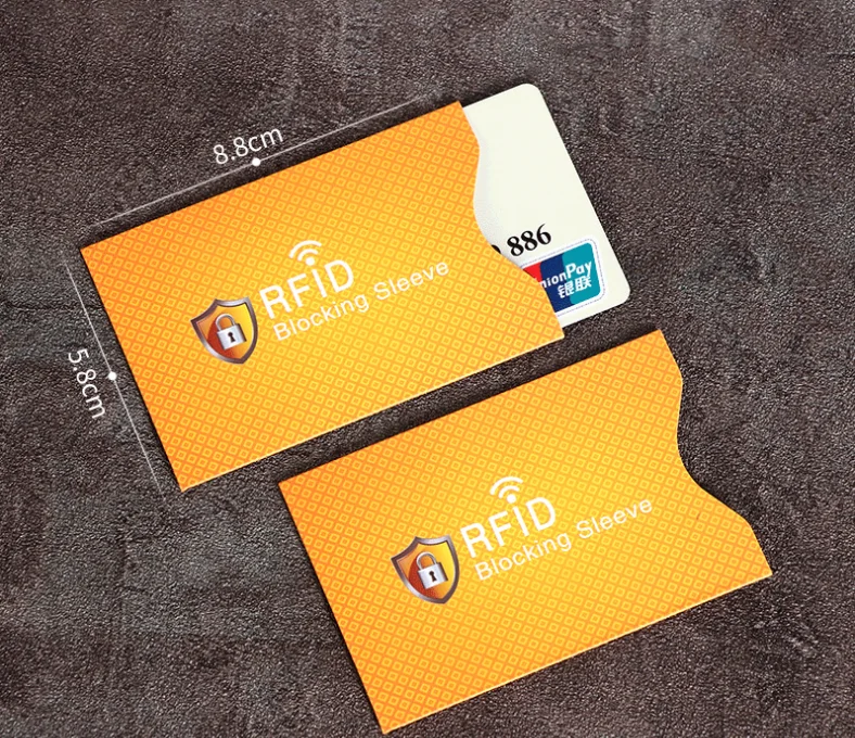 RFID Credit Card Protector Blocking Cardholder Sleeve Skin Case Covers Protection Bank Card Case Identity Theft Prevention Case