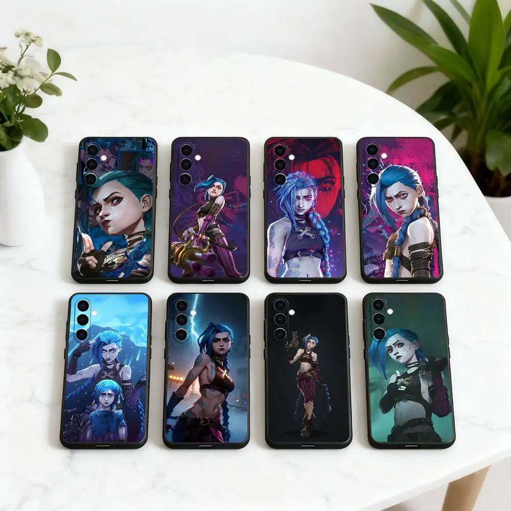 

Cool girl A-Arcane J-Jinxs AJ Phone Case For Samsung Galaxy A73,A72,A71,A70,A53,A52,A51,Others Soft Black Cover