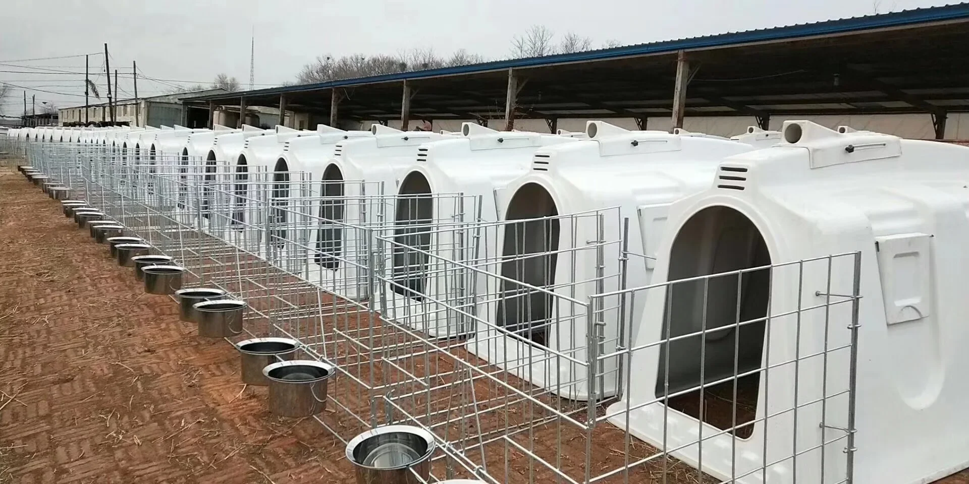 Livestock Protect Animals Heavy-Duty  Install House Flow Air Calf Hutch