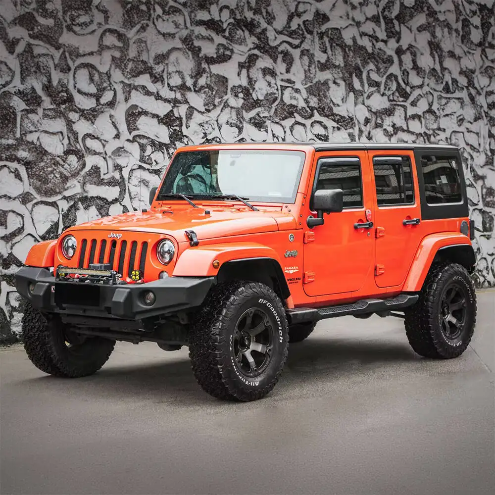 Lantsun J401 ABS Small Wheel Eyebrow Front/Rear Fender Flares for Jeep for Wrangler JK07-17
