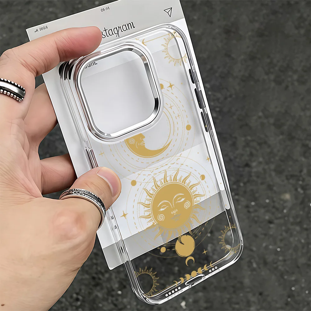 NEW Luxury Retro Moon Sun God Phone Case For Google Pixel 10 9 8 7 8A 9A XL Pro 4G 5G Transparent Soft Silicone TPU Back Cover view 3