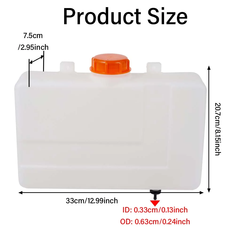 7L Diesel Heater Fuel Tank Plastic Parking Heater Fuel Tank with Built-in Oil Extractor Oil Pot Car Accessories Universal