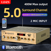 450W Home Audio Amplifier Class D Power Speaker Amp Bluetooth 5.0 Channel 5.0Amplifiers Support Recording for 4-16Ω Speakers