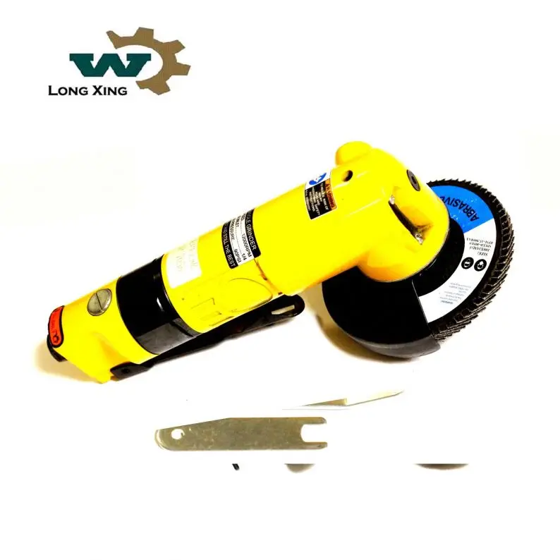 4 Inch Mini Angle Grinder Tool 100MM Sand Paper Grinding Filling Machines Pneumatic Power Source Paddle Switch Polishing Machine