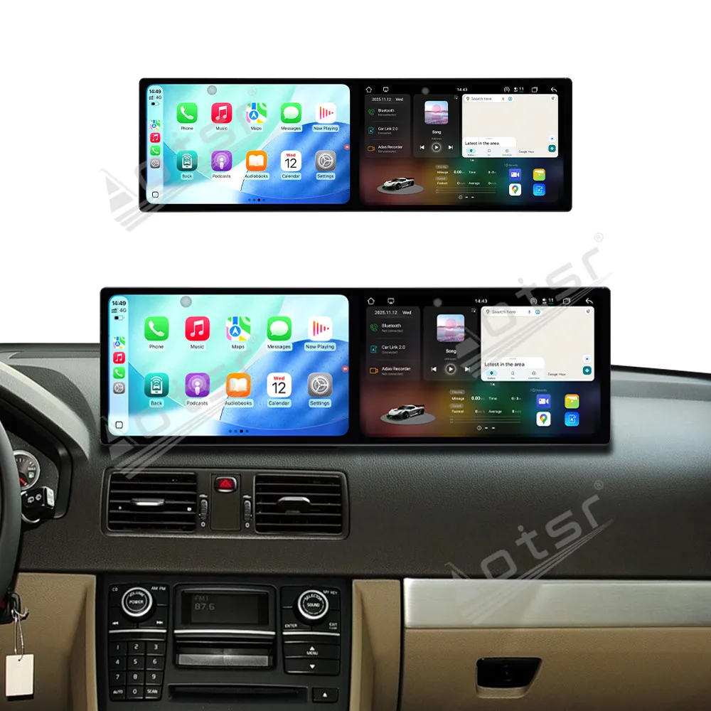

Двойной 10,1-дюймовый Android 15 Carplay для Volvo XC90 2002-2014, GPS-навигация, автомобильное радио, HD сенсорный экран, авто стерео, автомобильные аксессуары