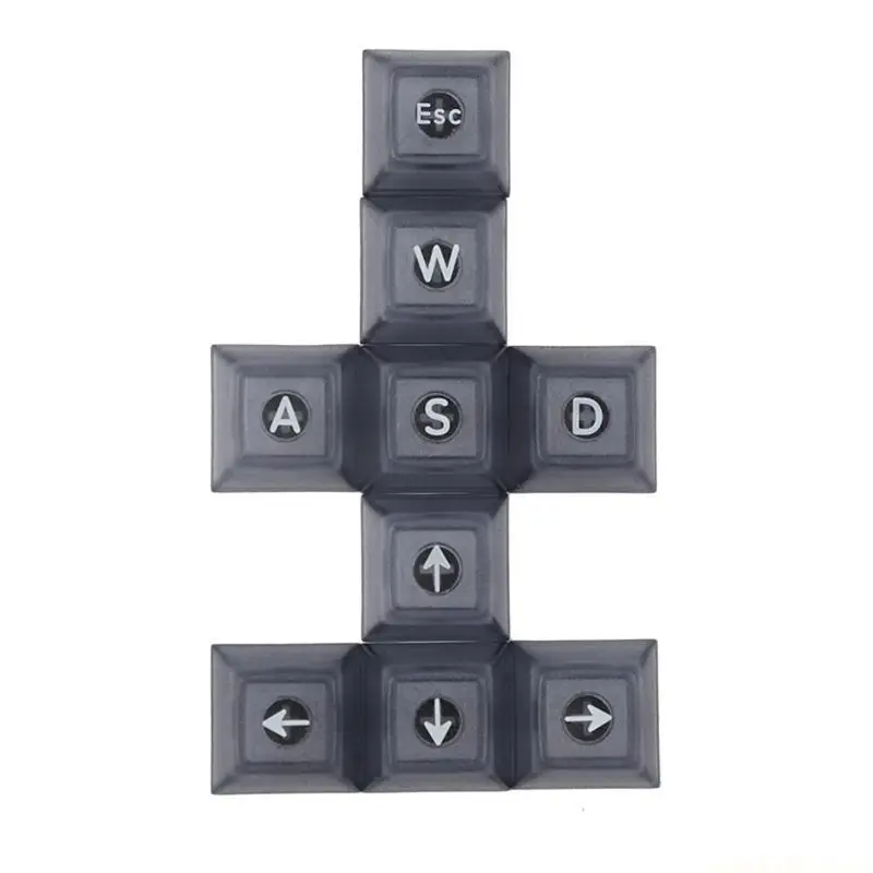9-Key DSA Backlit Keycaps for WASD Direction ESC Keys Cherry MX Switch Keyboard