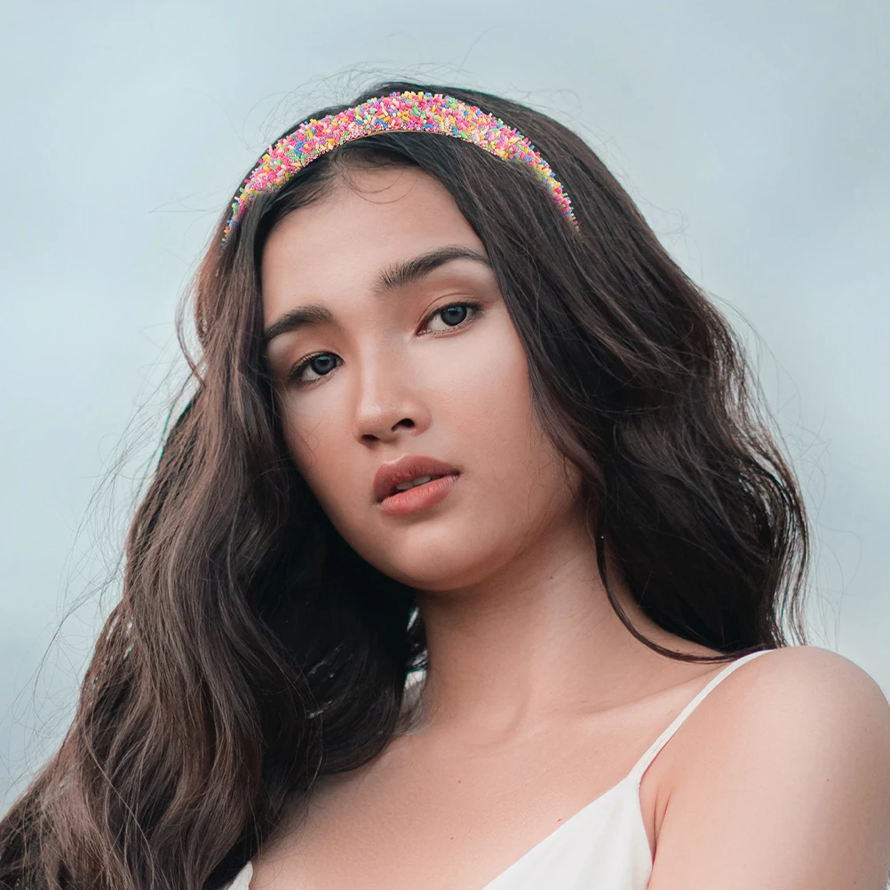 

2 шт., широкие повязки на голову из губки для женщин, нескользящие удобные аксессуары для волос для макияжа, ухода за кожей, моющиеся лица, модные