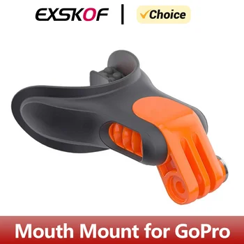 תושבת חיבור פה למצלמת GoPro Hero 12 11 10 9 8 7 5 Insta360 X2 X3 DJI Osmo Action עם תמיכה בשיניים לגלישה