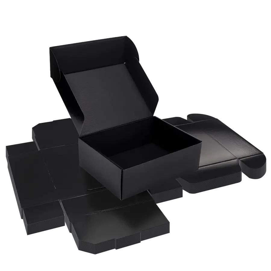 

12x9x4 Black Shipping Boxes 20 Pack, Large Cardboard Mailer Boxes for Small Business Shipping Packaging