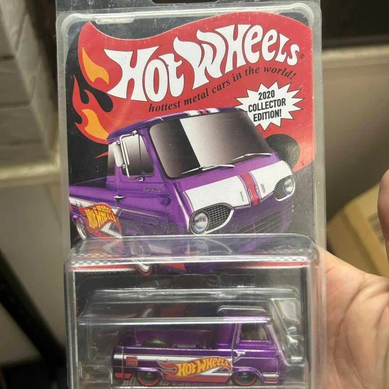 Hot Wheels Car Model 2020 Collector Edition Red Line Club Limited Purple Pickup Truck Datsun Ford Toy Gift For Adult Collectors view 5