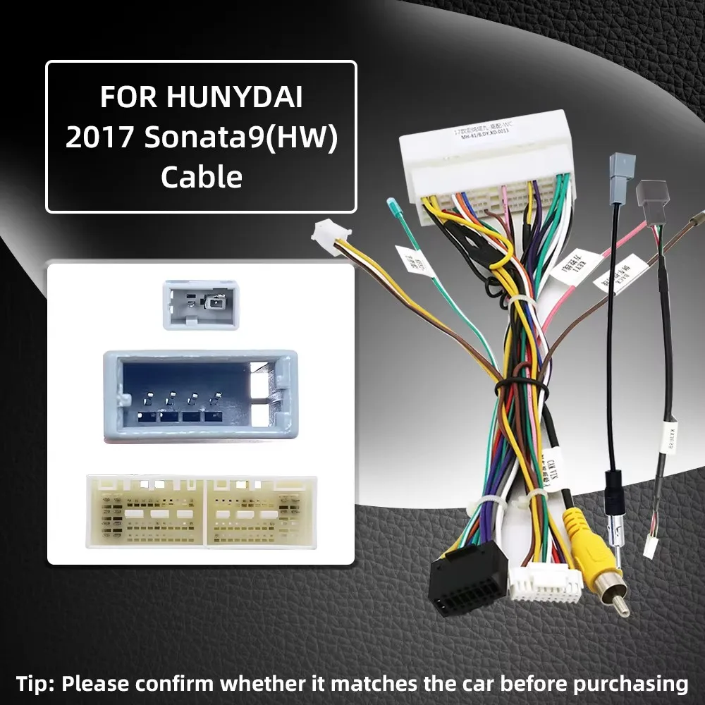 For HYUNDAI KIA Series Cables Car Radio Android Stereo Audio Screen Multimedia Video Player Navigation MP5 16 Pin Harness1