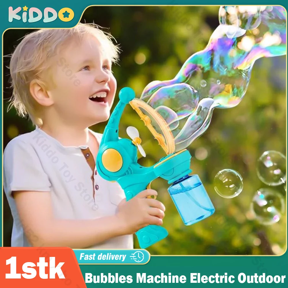 Bubbles Machine Electric Bubble Gun large Small bubbles Kids Toy Automatic Soap Blower Outdoor Party Games Children Gifts