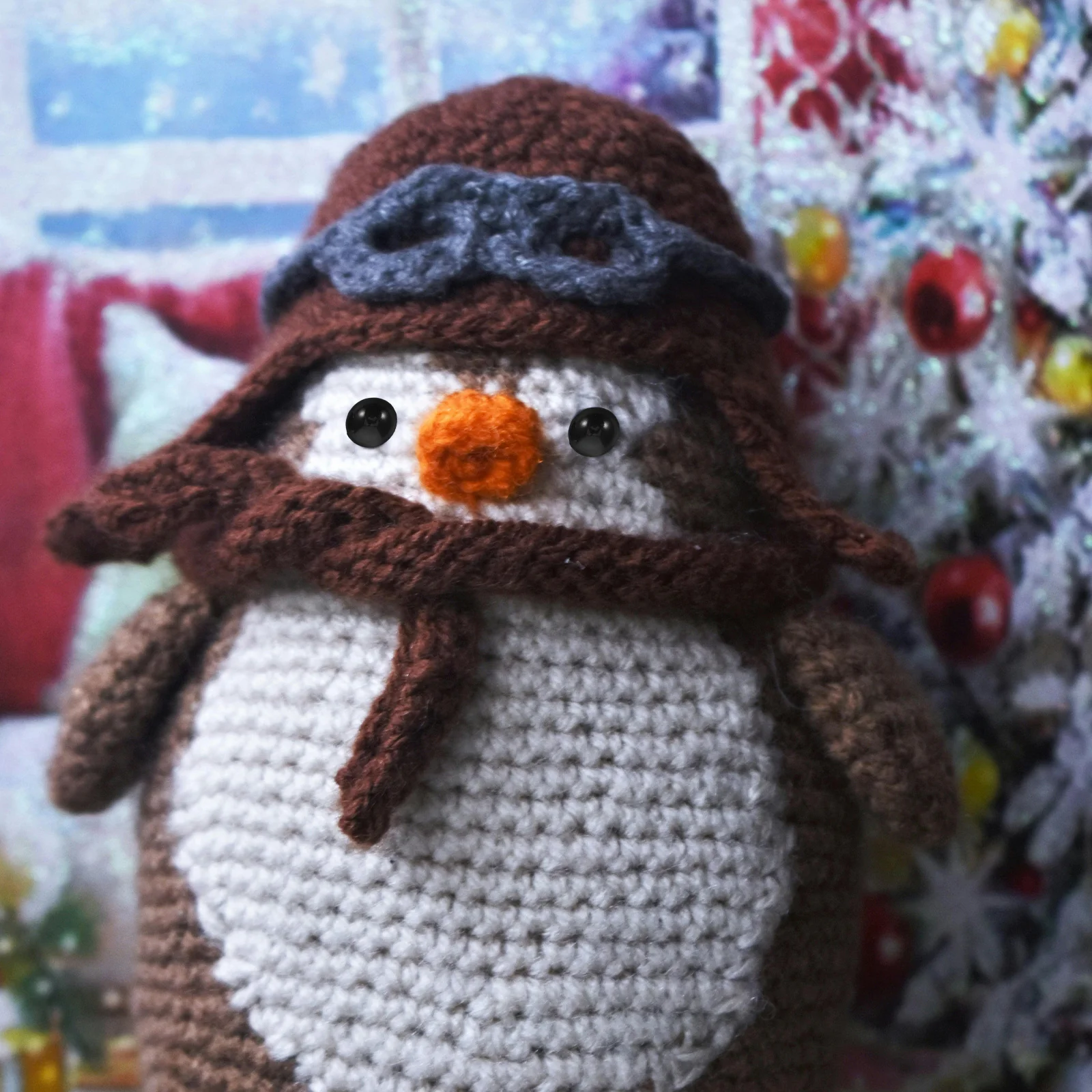 

200Pcs Handmade Eyes Half Round Flat Back Black 10mm for Crochet Amigurumi Stuffed Animal Crafts Making Supplies