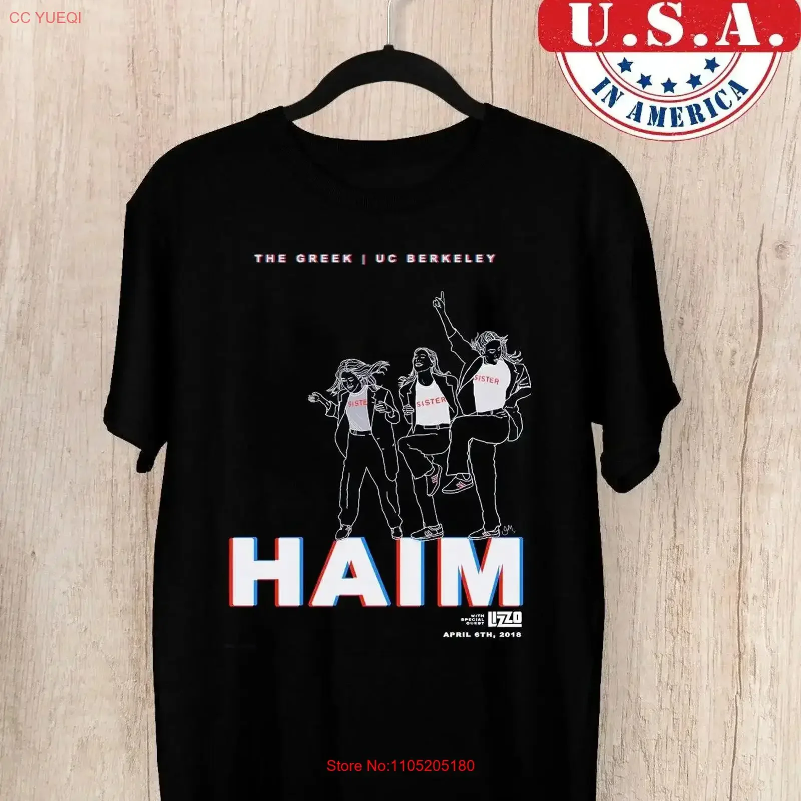HAIM Band at The Greek SISTER TOUR featuring Lizzo T Shirt Full Size S 5XL vintage Washed Soft Comfortable  vintage Washed