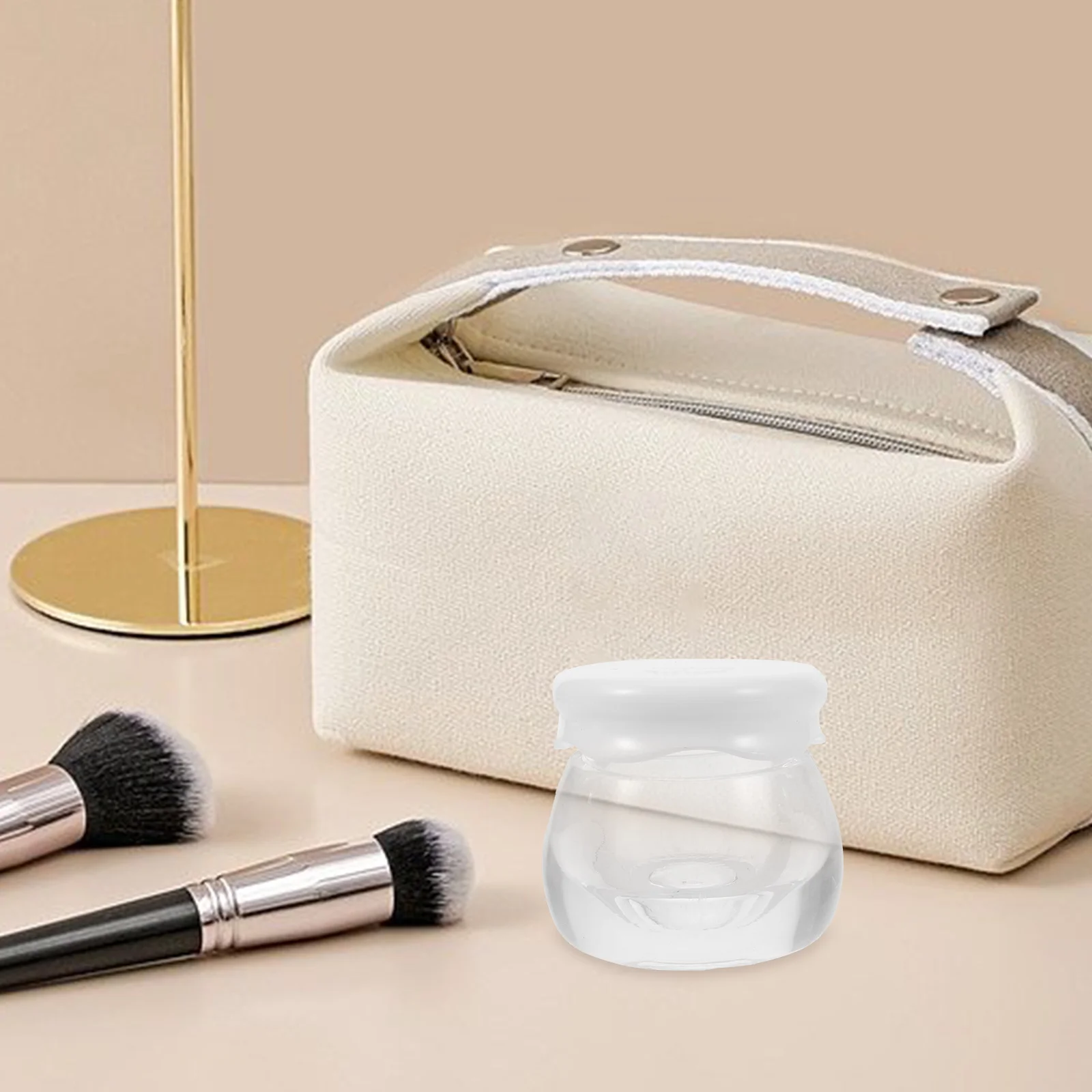 

10Pcs Refillable Jars Face Cream Containers Acrylic Small Portable Storage Holder for Travel Skincare Cream