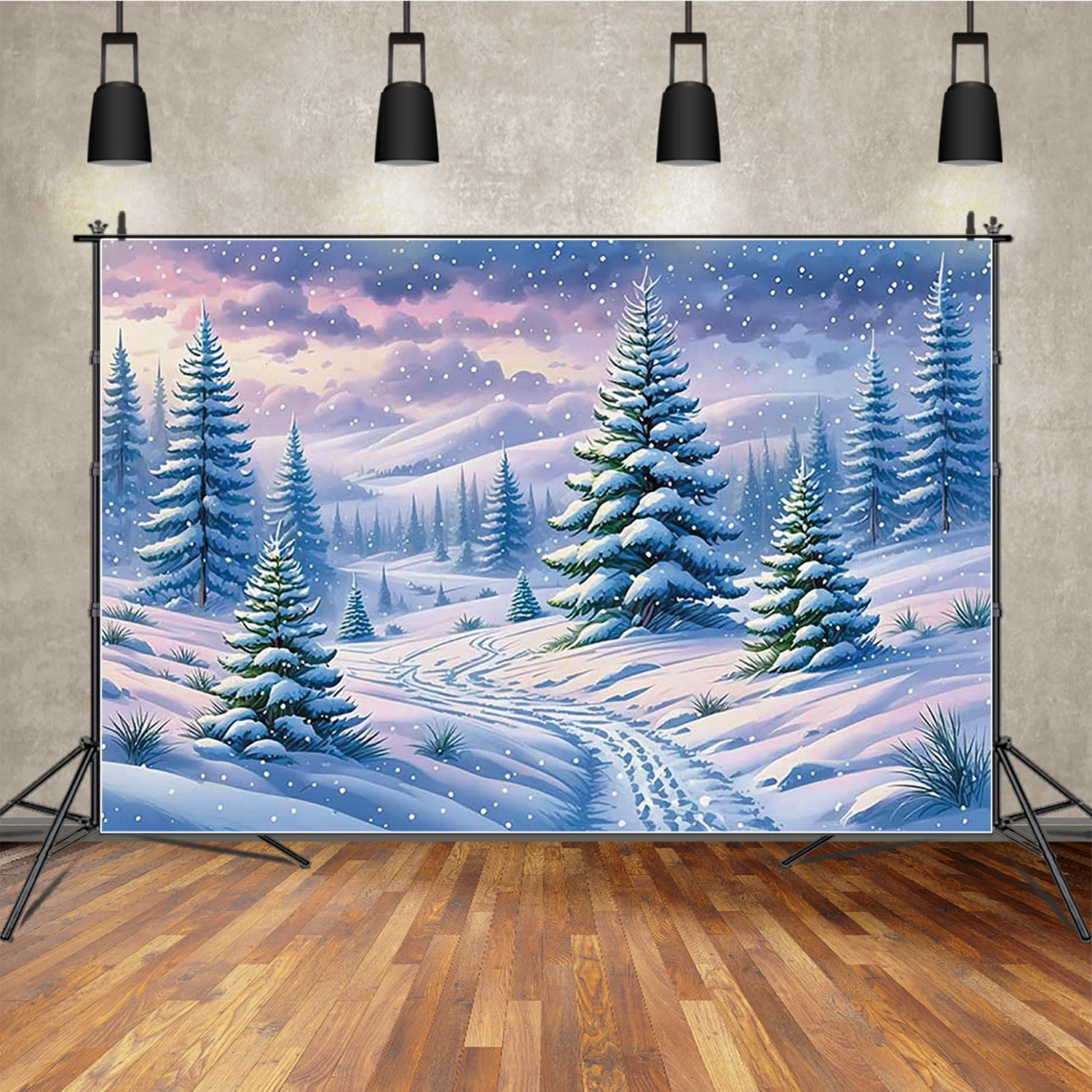 qg árvores de natal pano de fundo personalizado cabines de presente jardas fundos para decoração papel de parede photozone festival parede recém-nascido