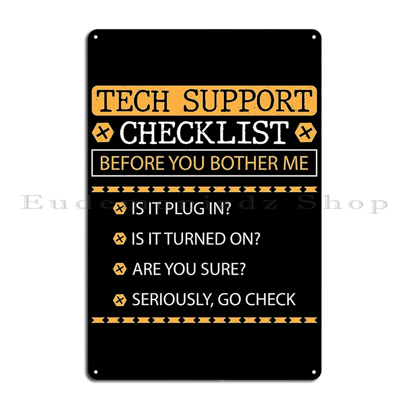 إصلاح الكمبيوتر معدل ساعة التكنولوجيا دعم المرجعية Befor You Bother Me المعادن الطرف طباعة بار المطبخ نادي تين تسجيل ملصق