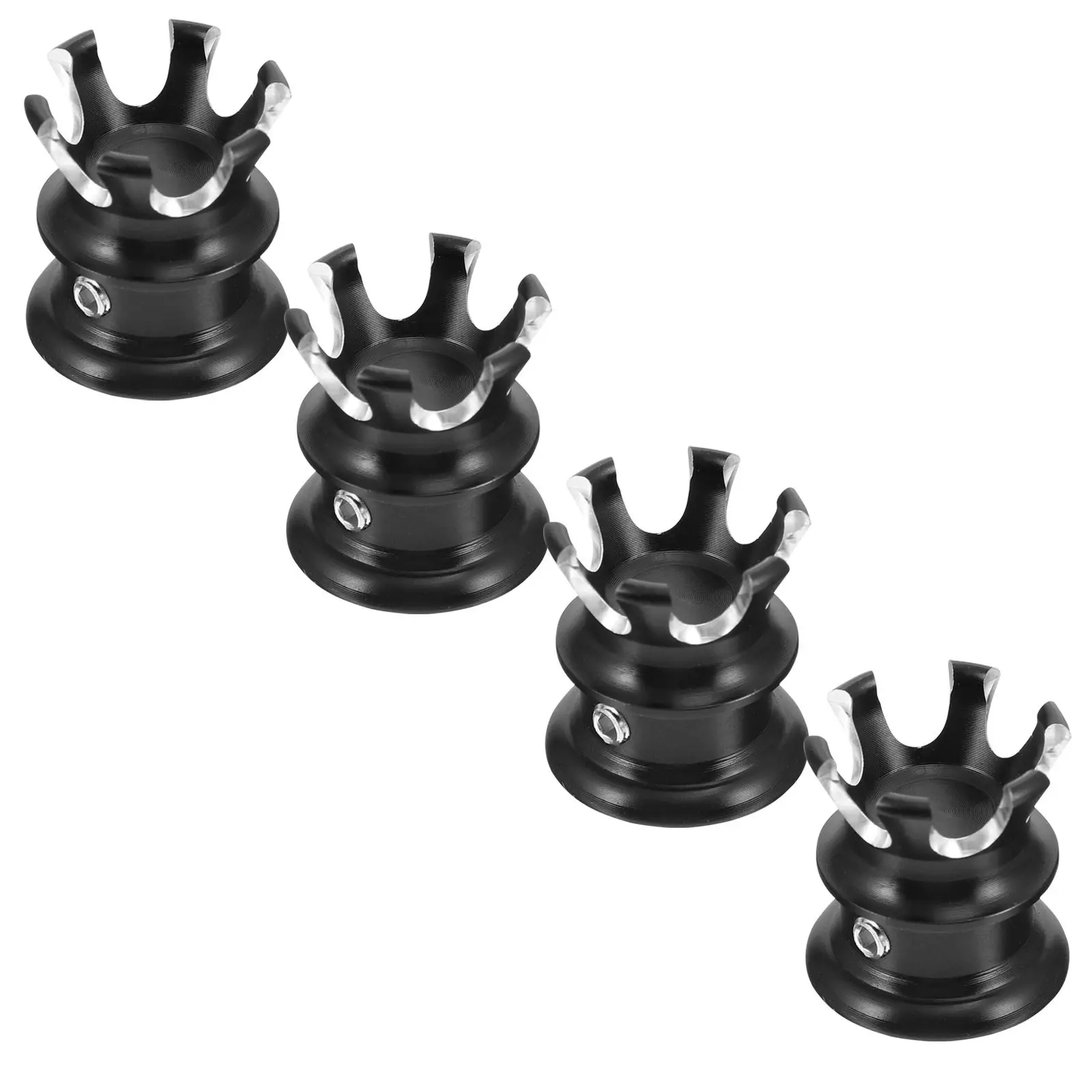 

Комплект из 4 премиальных алюминиевых крышек для топливного бака мотоцикла с поворотным замком, легко устанавливаемые, стильные аксессуары для мотоциклетных баков