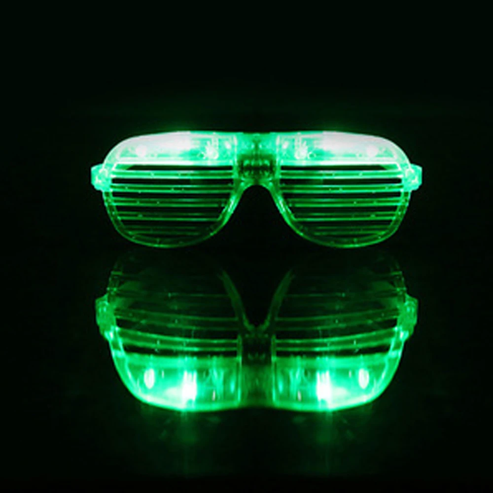 Toys Glow in The Dark Flashing Glasses Neon 6 Color Light up Glasses Glow Sticks Glasses LED Glasses Shutter Shades Glasses