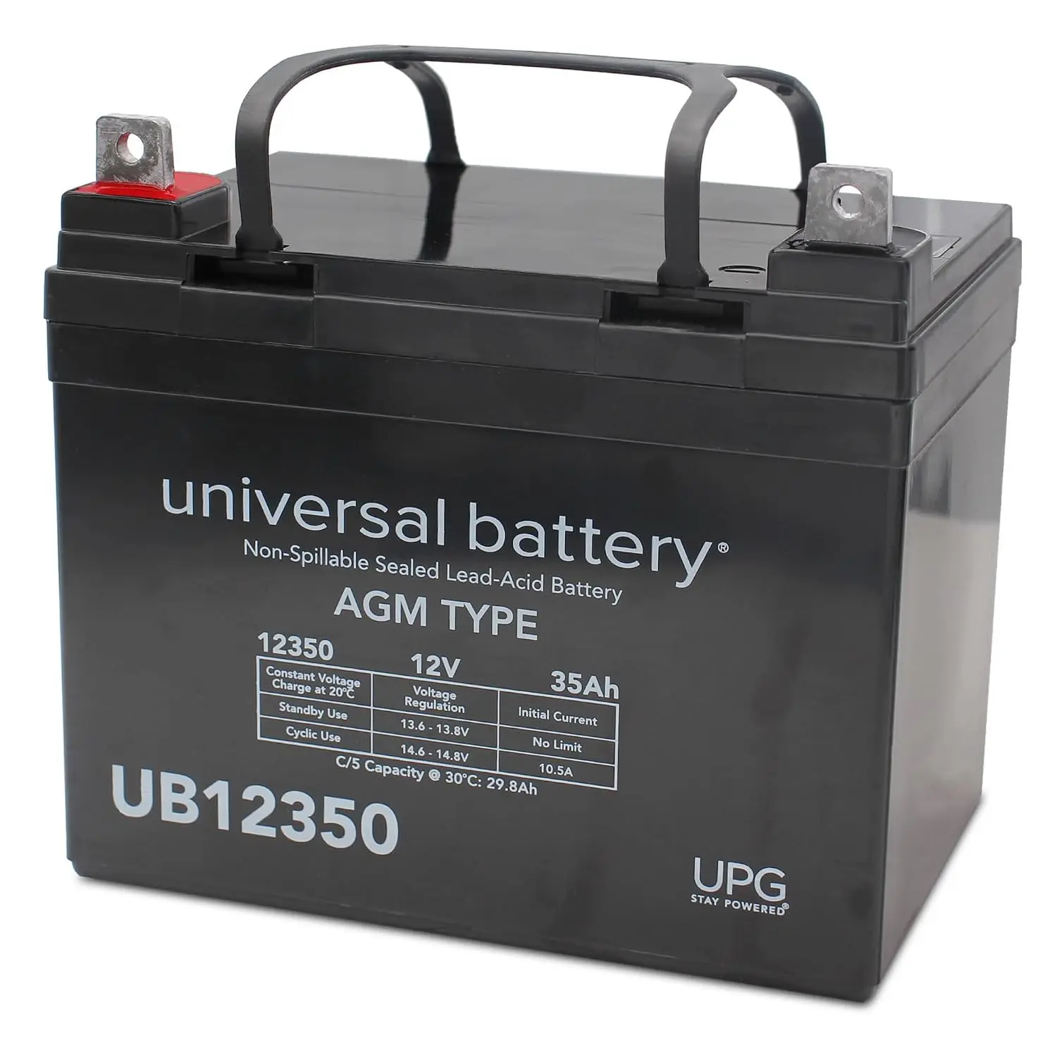 Deep Cycle Lawn & Garden Battery U1 12V 35Ah Sealed Lead Acid, Customized