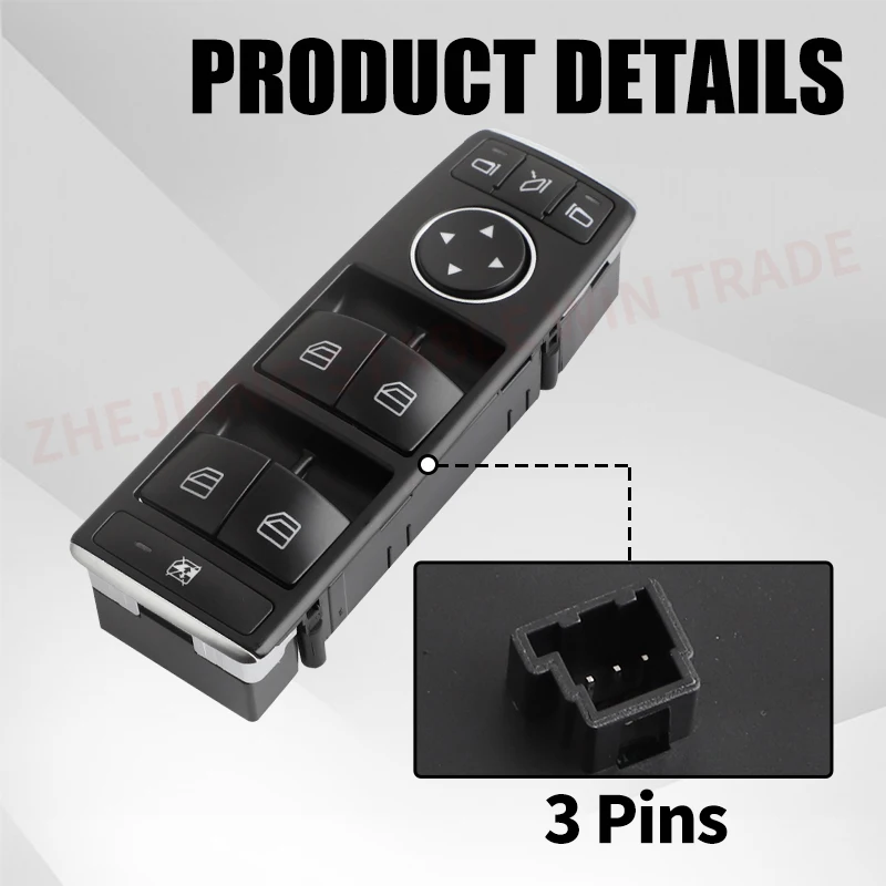 

Front Left Power Control Window Switch For Mercedes Benz W212 E-Class W204 C-Class 207 C117 G500 G550 A2049055402 2049055402