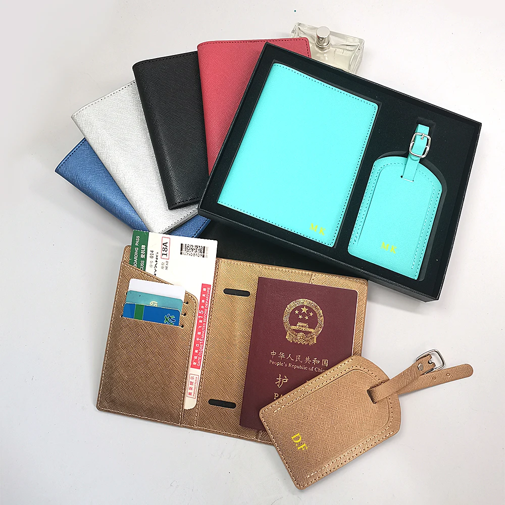 Krokodilmuster PU-Leder Gravierte Namens-Passhülle Gepäckanhänger mit Geschenkbox Luxuriöse DIY-Buchstaben Reisepasshülle – Detail 15