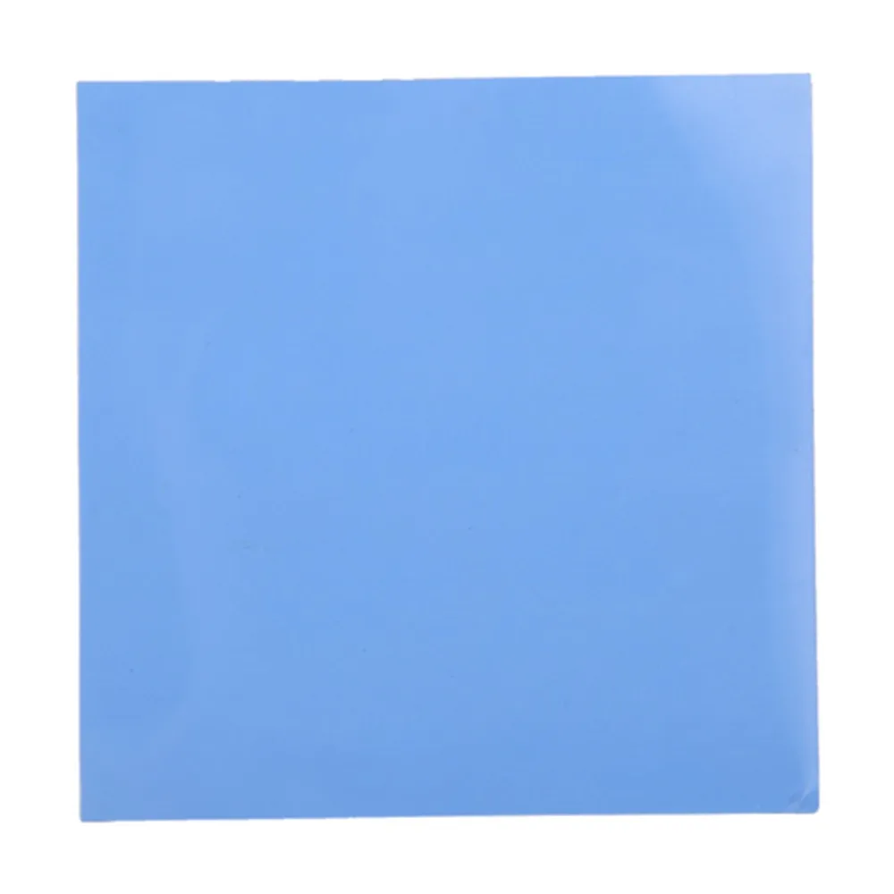 Conductivity Sheet 100x100x5mm Thermal Conductivity Pad 1.5w m-k Silicone Thermal Sheet Blue Thermal Mat Computer Components