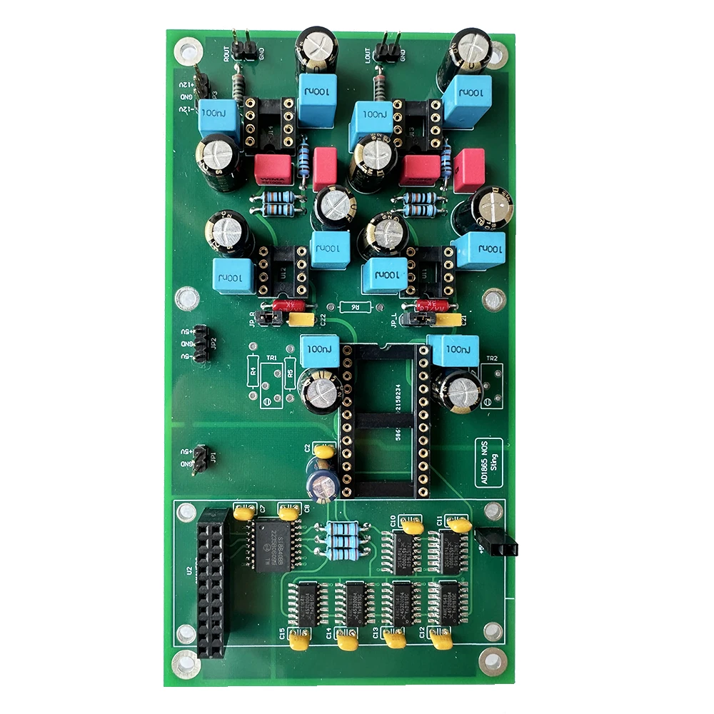 NOS AD1865 DAC Decoder Board I2S Interface Input with Silicon Isolation Chip