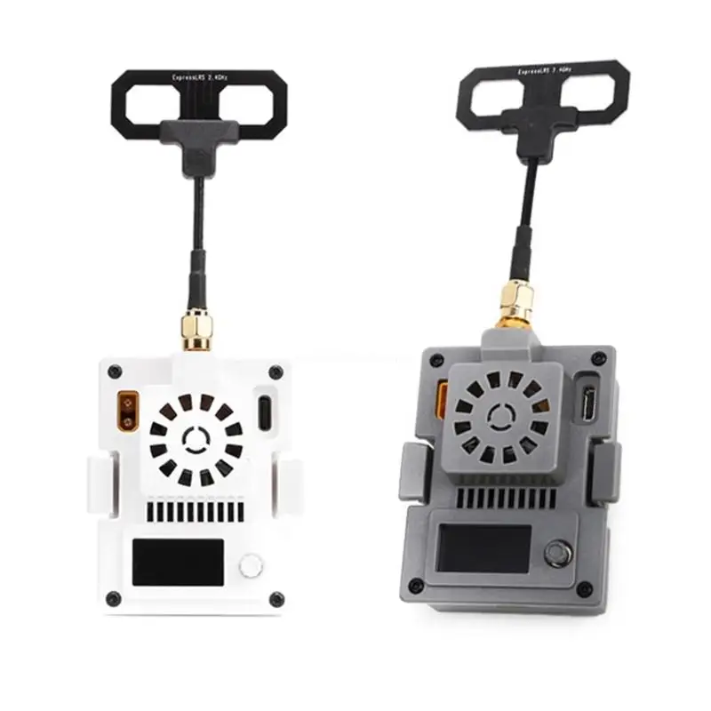 1 Set 2.4G ELRS Micro High Frequency Head Module with Antenna & USB Data Cable Build-in Cooling Fan Reliable Control