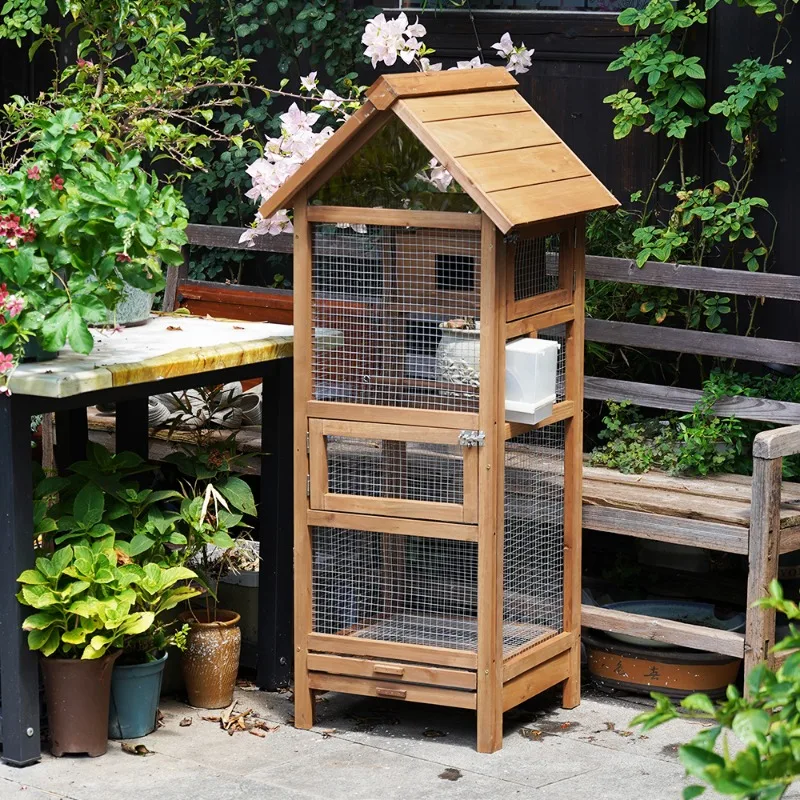 

Solid wood pet bird cage, budgie cage, Xuanfeng Wenniao starling canary large