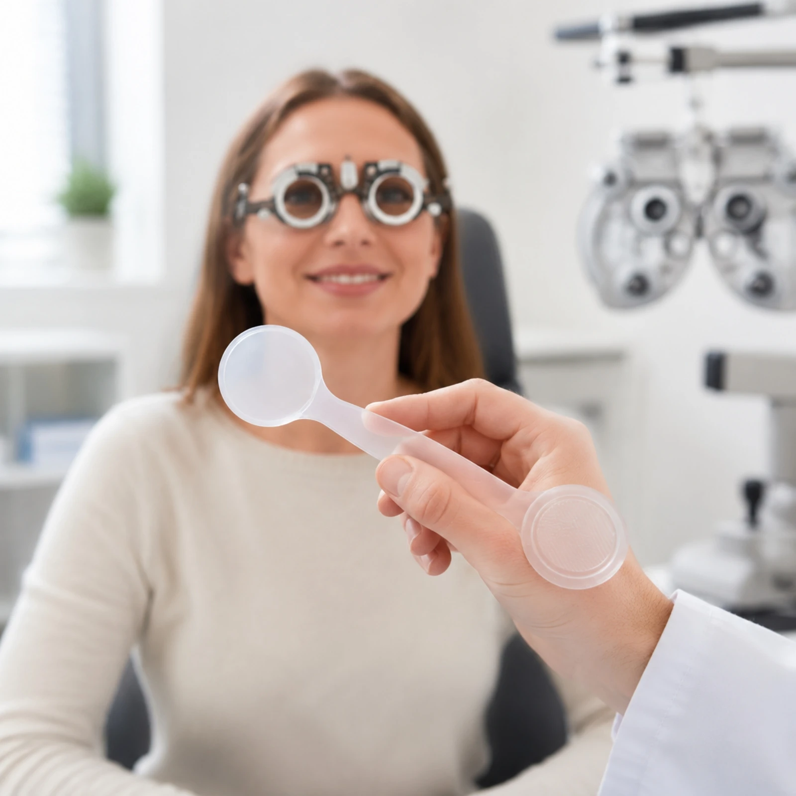 Strabismus Examination Paddle Lightweight Vision Optics Occluder Ophthalmic Tool Compact for Optometrists