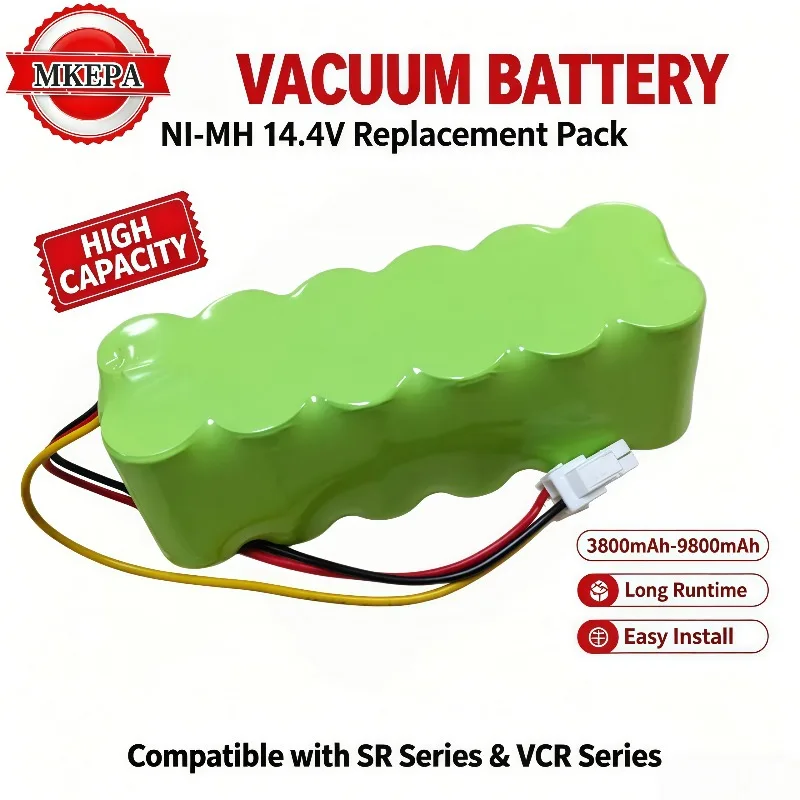 Robot Spare Battery 14.4V NI‑MH 3800‑9800mAh Compatible With Butterfly VCR‑Series & SR‑Series Vacuum Cleaner